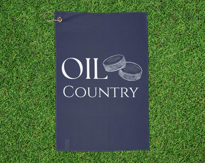 Oilers "Oil Country" Golf Towel