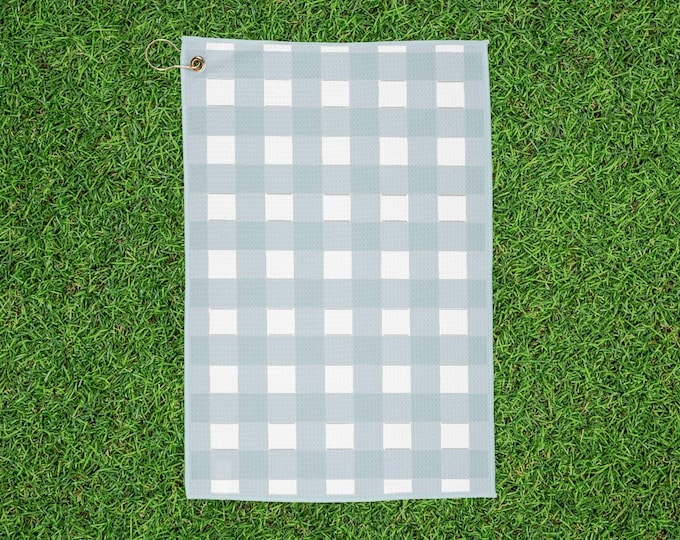 Chic Gingham Golf Towel