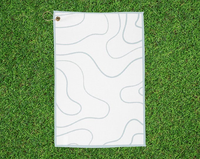 Blue Abstract Golf Towel