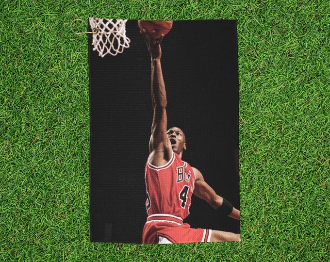 Basketball Slam Dunk Golf Towel