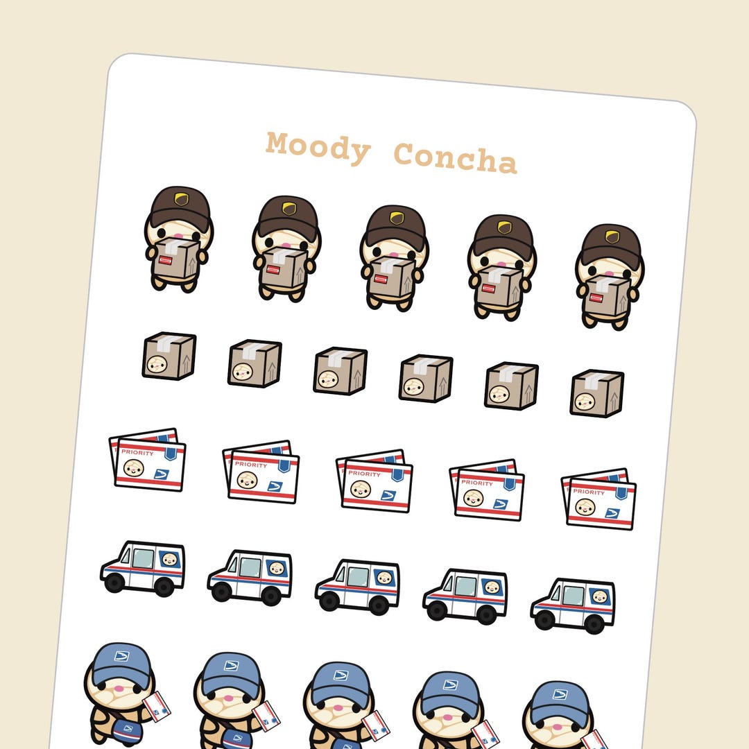 Mail Delivery Stickers | Perfect for Small Planners, Journals, and ...