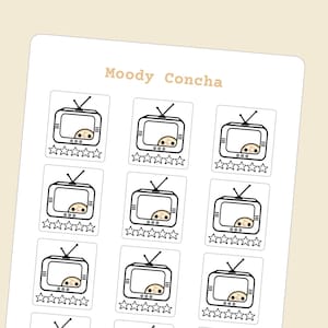 TV Rating Stickers | Perfect for Small Planners, Journals, and Hobonichi