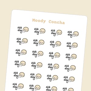 Sick Day Stickers | Perfect for Small Planners, Journals, and Hobonichi