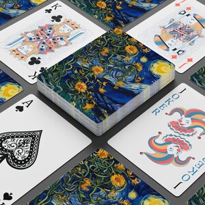 Pokerspielkarten - Künstlerisches Deck, Perfekt für Spieleabende, Geschenke für Gamer, Einzigartige Kartenspiele, Wohnkultur, Sammlerstücke