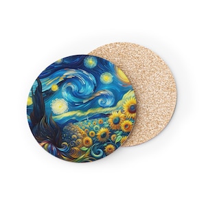 Artistic Coasters for Coffee Lovers, Vintage Art Coasters, Unique Home Decor, Gift for Art Enthusiasts, Drinkware Accessory