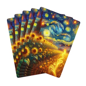 Conjunto de cartas de pôquer artísticas, presente exclusivo para jogo de cartas, decoração moderna, baralho de pôquer estilo vintage, itens essenciais para a noite de jogos, itens colecionáveis [...]