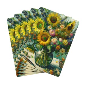 Naipes de póker artísticos: diseño floral vibrante, regalo único para gamers, noche de juegos, inauguración de la casa, decoración artística, cartas coleccionables