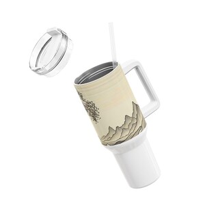 Ocean Wave 40oz Tumbler, Eco-Friendly Drinkware for Beach Lovers, Summer Picnics, Travel Mugs, Unique Gift Ideas