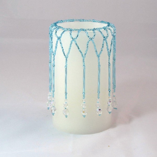 Glass Beads Candle Etsy