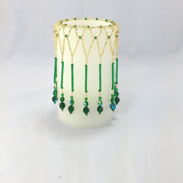 Beaded Candle Holder Etsy