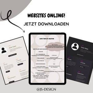 Szablon witryny dla trenerów – jasny i ciemny | Szablon Carrd + instrukcje (DE)