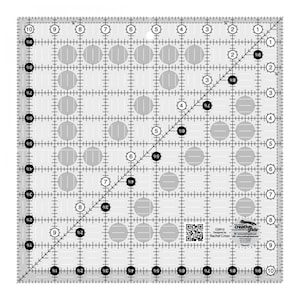 10.5" x 10.5" Creative Grids Ruler - Square (Large) - No-Slip - Easy to Measure