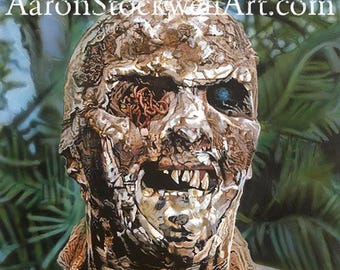 "Zombie" (Zombi 2) Horror Movie Poster - Cult Classic Film Art, Reproduction Print