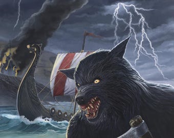 Wikinger Werwolf (11by14)