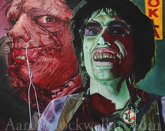 Leatherface and Choptop Art Print: Texas Chainsaw Massacre 2