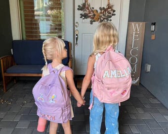 Personalized Toddler Backpack, School Backpack, Back to school gift, Flower Girl Gift, Gift for Kids, Preschool, Kindergarten Gift, Kids Bag