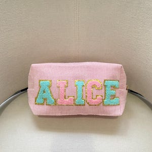 Benutzerdefinierte Name Bleistift Tasche | Personalisierte Federmäppchen | Zurück zu Schulmaterial | Kinder Stiftetäschchen | Monogrammiert Stifte Tasche | Alles-Tasche