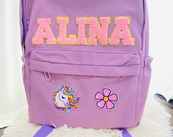 Personalized Backpack · Back to School Gift · Custom School Bag for Kids · First Day of School Bag . Name backpack • Vacation backpack