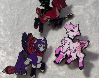 IN HAND! || My Little Hazbins Hard Enamel Pins