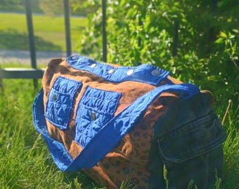 Custom Blue Leopard Swag