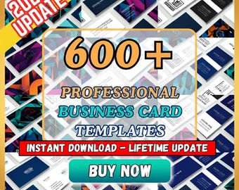 600+ moderne Visitenkarten Vorlagen PSD & Canva | Pro Design Kit Sofort Download
