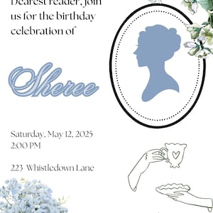 Bridgerton Themed Party Template