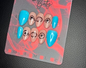 Jujitsu Kaisen press on nails Inumaki jjk