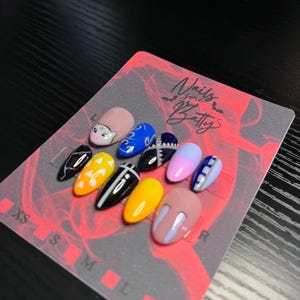 Inosuke and Zenitsu Press on Nails - Etsy