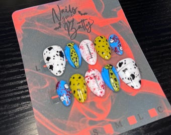 Jujitsu Kaisen press on nails Nanami JJK