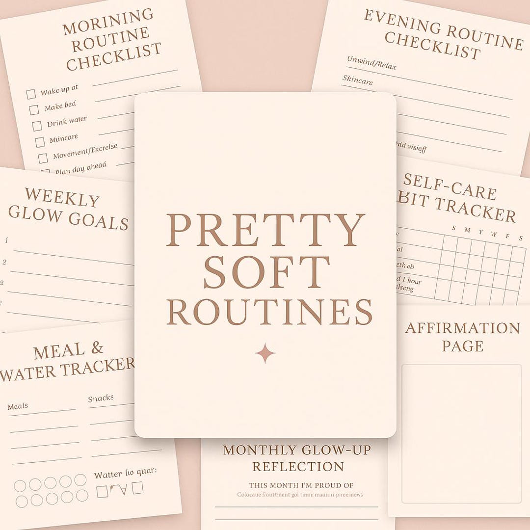 Boss Babe Glow-up Bundle | Soft Life Printable Routine Pack | Self-care ...