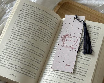 Thron aus Glas Lesezeichen: Feuerherz Fantasy Lesezeichen mit Quaste
