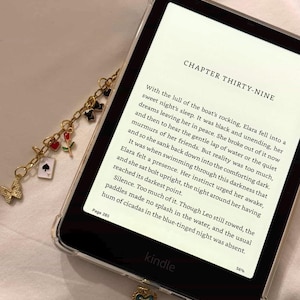Custom Kindle Charm: Bookish Stainless Steel Keychain - Handmade image 8