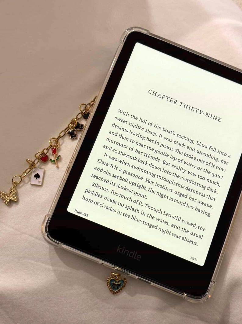 Custom Kindle Charm: Bookish Stainless Steel Keychain - Handmade image 8