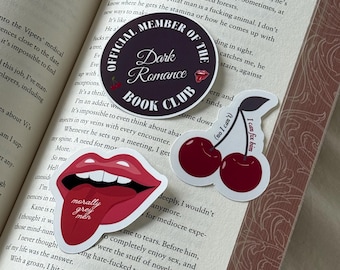Bookish Stickers: Dark Romance, Waterproof Vinyl Stickers, BookTok Fan