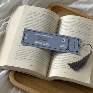 Thriller Bookmark - Bookmark ticket - Book Club - Bookish - Gift for book lover