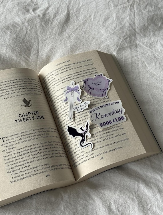 Romantasy Stickers: Waterproof Vinyl Decals for Book Lovers