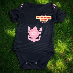 Personalized Soccer Away Baby Onesies