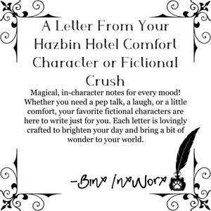 Carta digital de Hazbin Hotel de tu personaje favorito