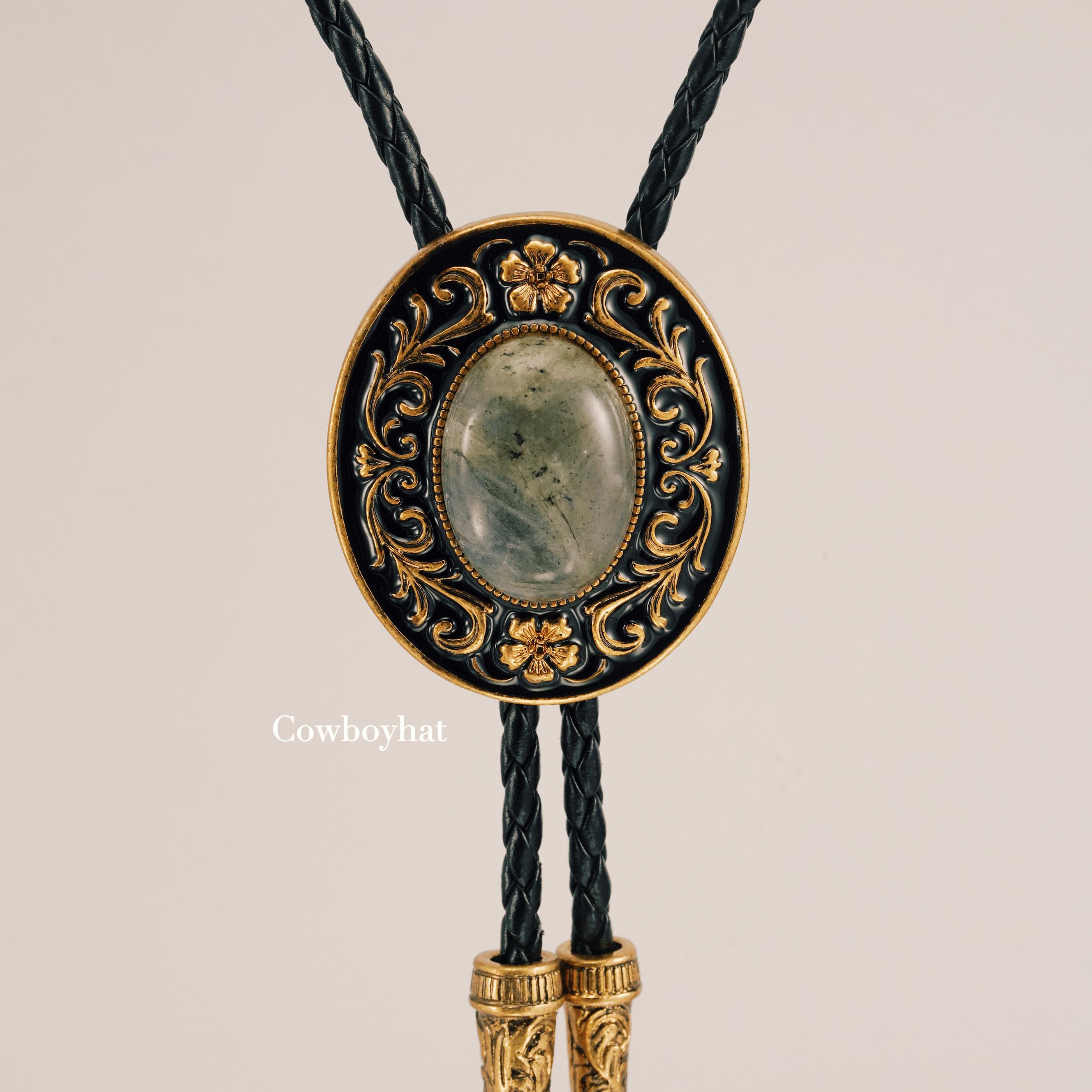 Bolo Tie (cravate De Cow-boy) Vintage En Argent - Origine Mexico - Occasion En Très Bon état