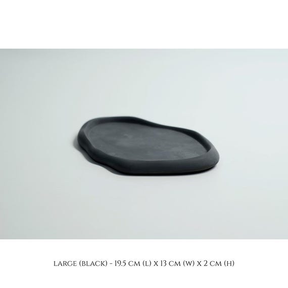 RawMaker Cloud Concrete Catchall & Coaster | Handmade Minimalist Cement Catchall Tray and Coaster