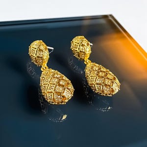 Golden Pineapple Earrings