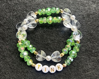 Pulseras de la amistad de Campanilla (juego de 2) inspiradas en Peter Pan de Disney