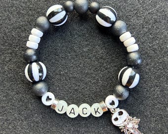 Pulsera de Jack Skellington inspirada en Pesadilla antes de Navidad
