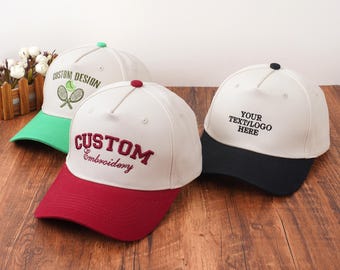 Benutzerdefinierte Text / Logo gestickte Trucker-Hüte, personalisierte Baseballmütze, Geschenk für neue Papa Mama, Team Braut Caps, Junggesellenabschied, Geburtstagsgeschenk