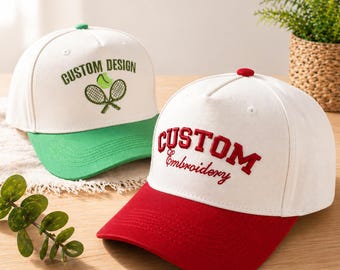 Stickerei Hut, personalisierter Text Trucker Hut, Baseballkappe, Business Logo Dad Hut, Junggesellinnenabschied, individuelles Braut- und Brautjungferngeschenk