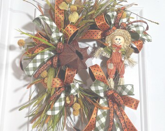 Fall Wreath With ScareCrow
