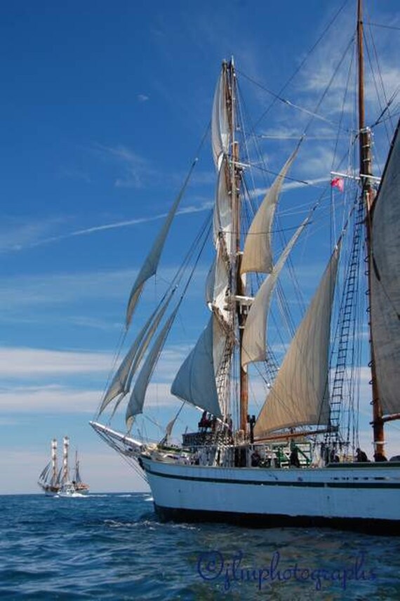 Large Nautical Boat Decor Tall Ships Sailing Photography