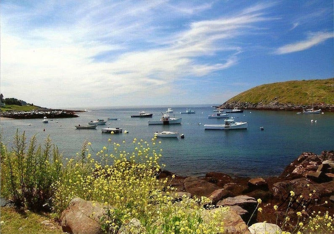 Coastal Maine Art Print, Boat Photography, Nautical Wall Art, Monhegan