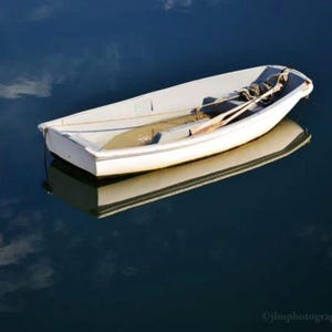 Coastal Boat Photography Print: Nautical Seascape Wall Art