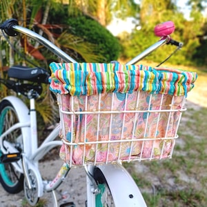 Bicycle Basket Liner Backpack – Cinch Sack, Rucksack, Tote Bag | Bike Basket Insert Converts to Drawstring Bag | Bike Accessories Gift